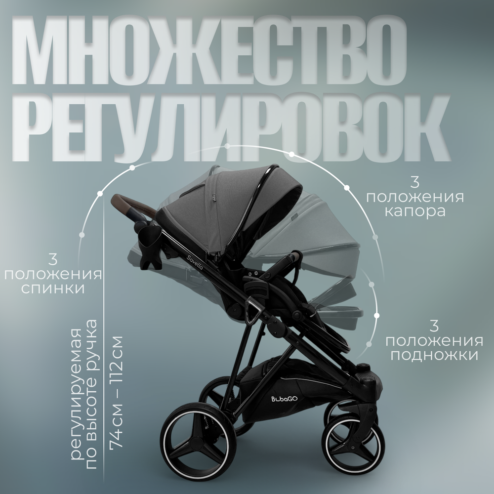 Модульная коляска BubaGO Savella 3в1