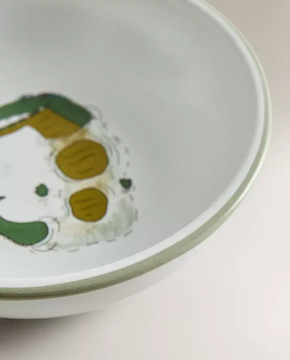 ZARA HOME ДЕТСКАЯ МИСКА ИЗ КЕРАМИКИ С ПРИНТОМ «КРОКОДИЛ», РАЗНОЦВЕТНЫЙ