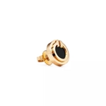 Серьги из жёлтого золота 18k с чёрным ониксом, Tiffany 💠 T collection
