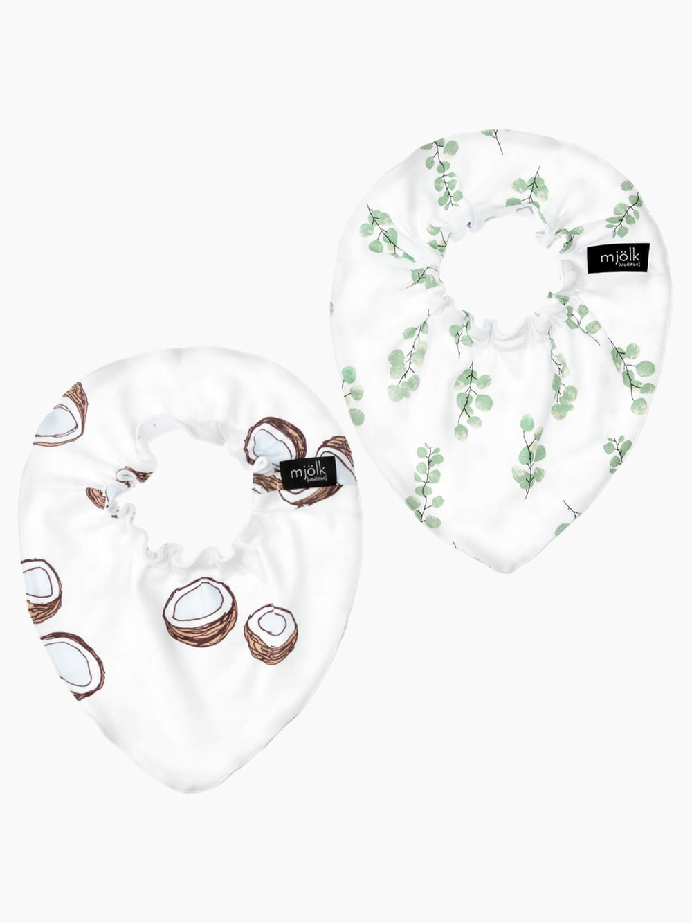 Сет из 2х нагрудников Mjölk мини Кокосы/Эвкалипт, уценка