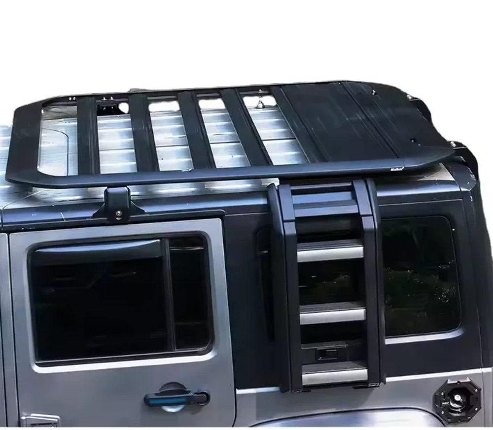 Платформа на крышу с лестницей для Jeep Wrangler JL 2018-2024+ Джип Вранглер органайзер