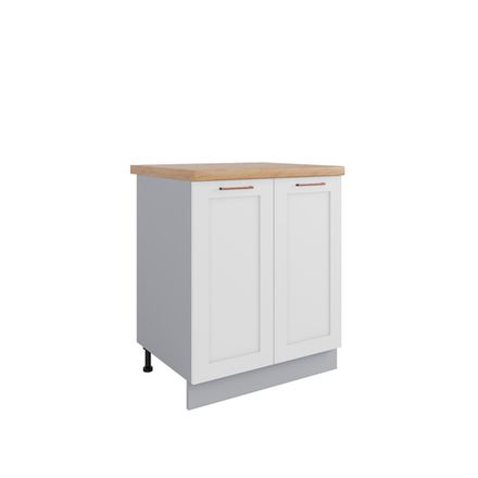 Кухня Модуль С 700 Квадро Белый кожа