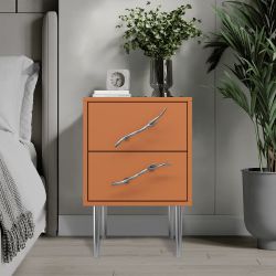 Тумба Арт Колор matte Стайл Сильвер Томленый оранжевый матовый