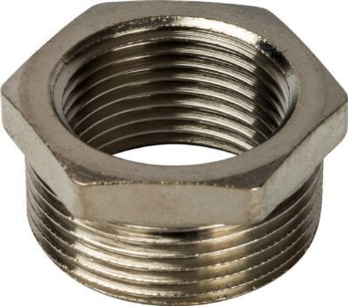 Переходник-футорка нар-вн.2х1 НИКЕЛЬ STOUT 4661