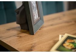 Стол Тринити Лофт 120х60х75 25 мм дуб вотан / матовый черный