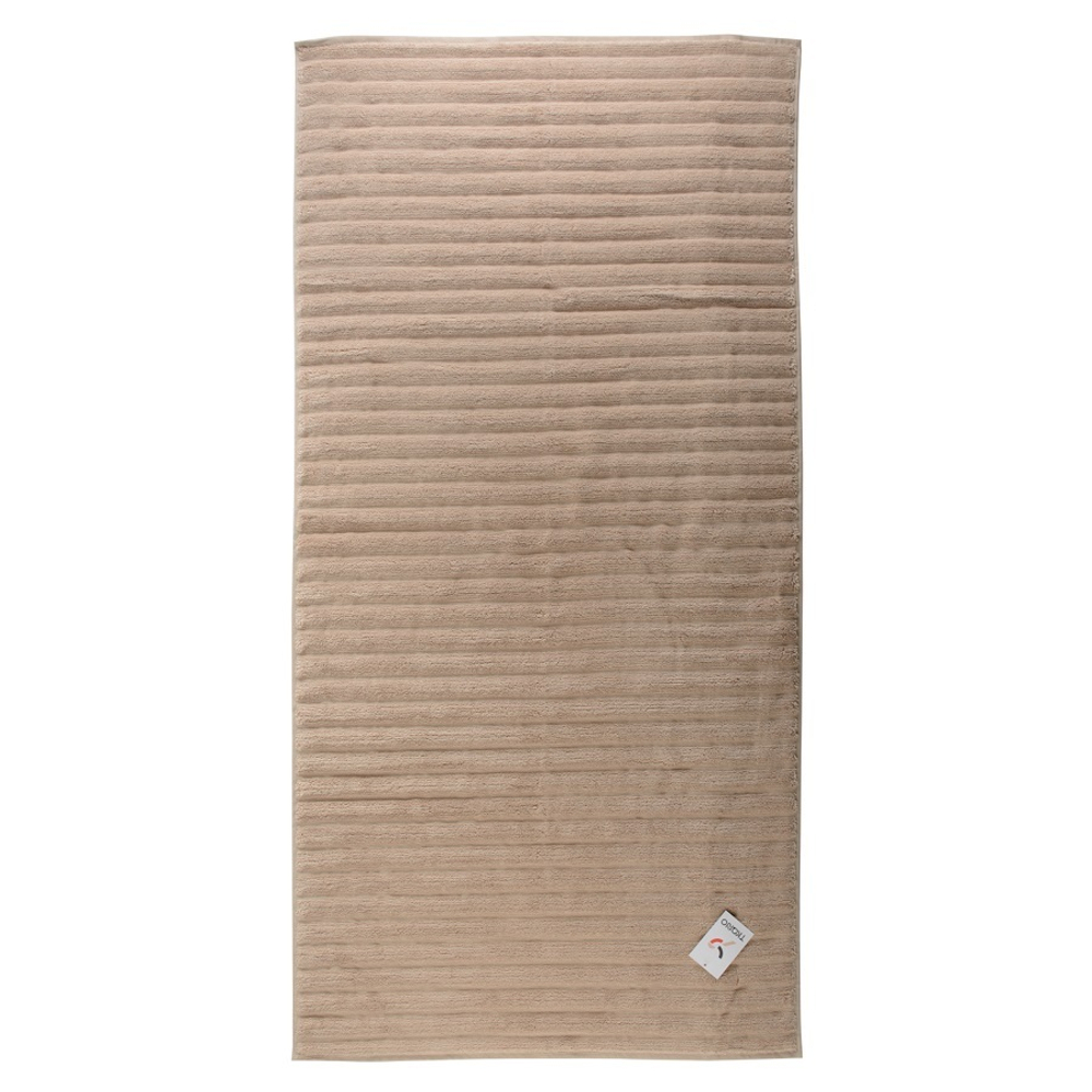 Полотенце банное waves бежевого цвета из коллекции essential, 70х140 см