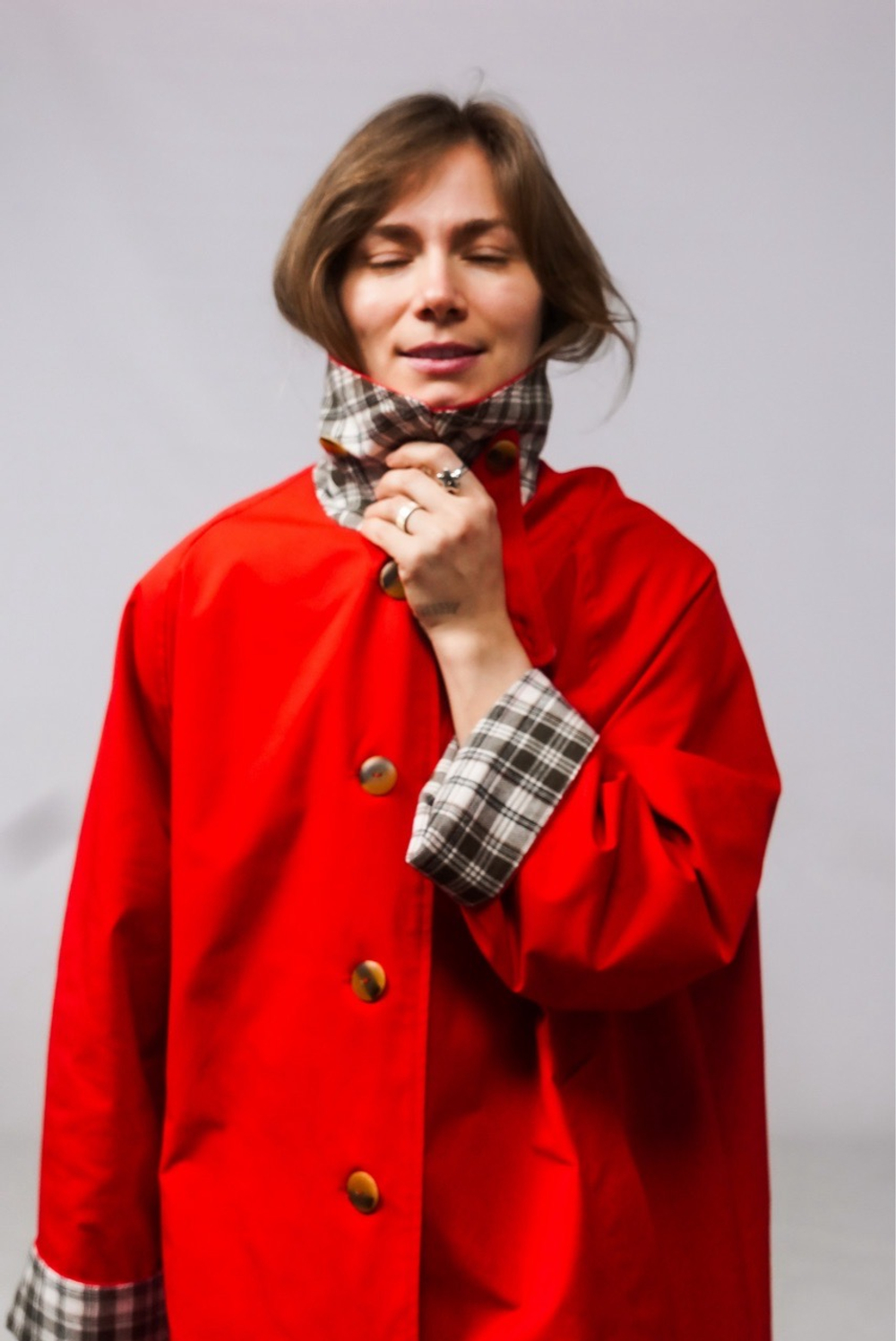 Плащ "Зое" Красный