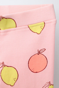 ZARA ЛЕГИНСЫ В РУБЧИК С ПРИНТОМ, МАНДАРИНОВЫЙ