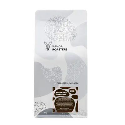 KANGA Бленд под молочко (Эфиопия Сидамо 70/ Бразилия Можиана 30) кофе в зернах, 1000 г