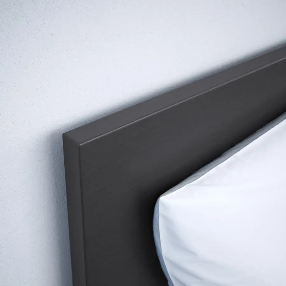 Каркас кровати, высокий - IKEA MALM, 200х90 см, черный, МАЛЬМ ИКЕА