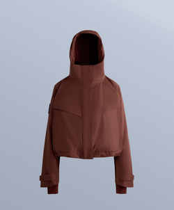 Oysho Водонепроницаемая куртка с карманами Primaloft® Feel the Performance TM SKI, терракотовый