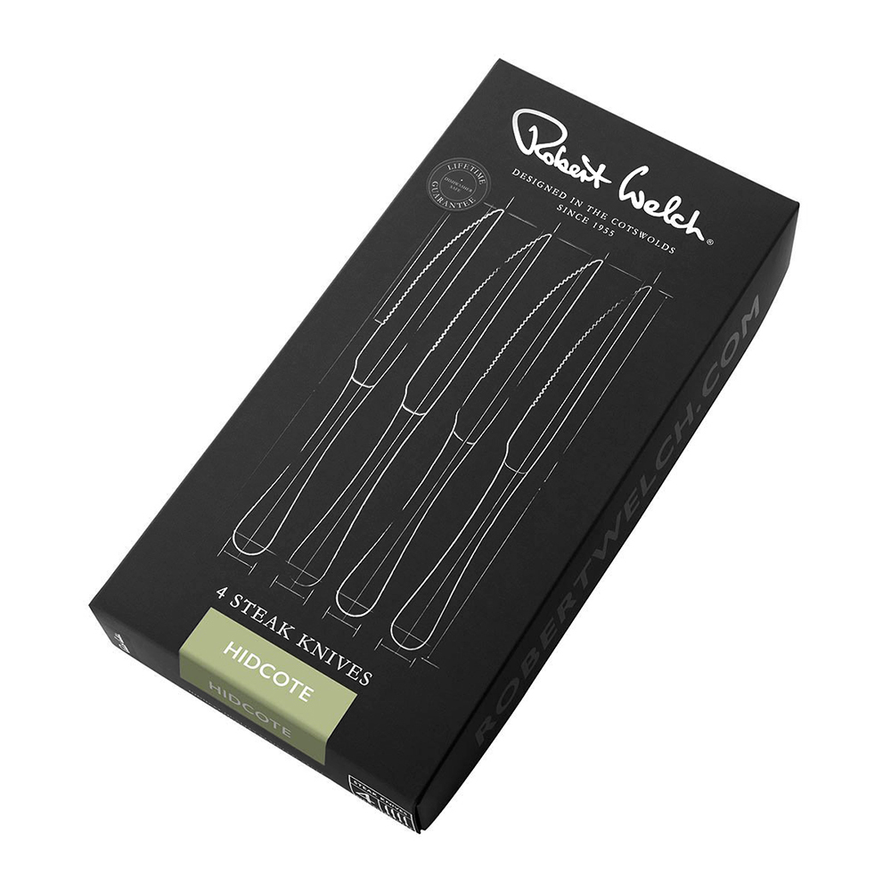 Набор ножей для стейка 4шт Robert Welch Hidcote Bright