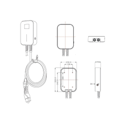 Зарядная станция Besen BS20-BA-OCPP с розеткой Type 2 и OCPP