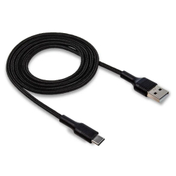 Кабель черный USB на TYPE-C для зарядки, 1 метр, Walker C575