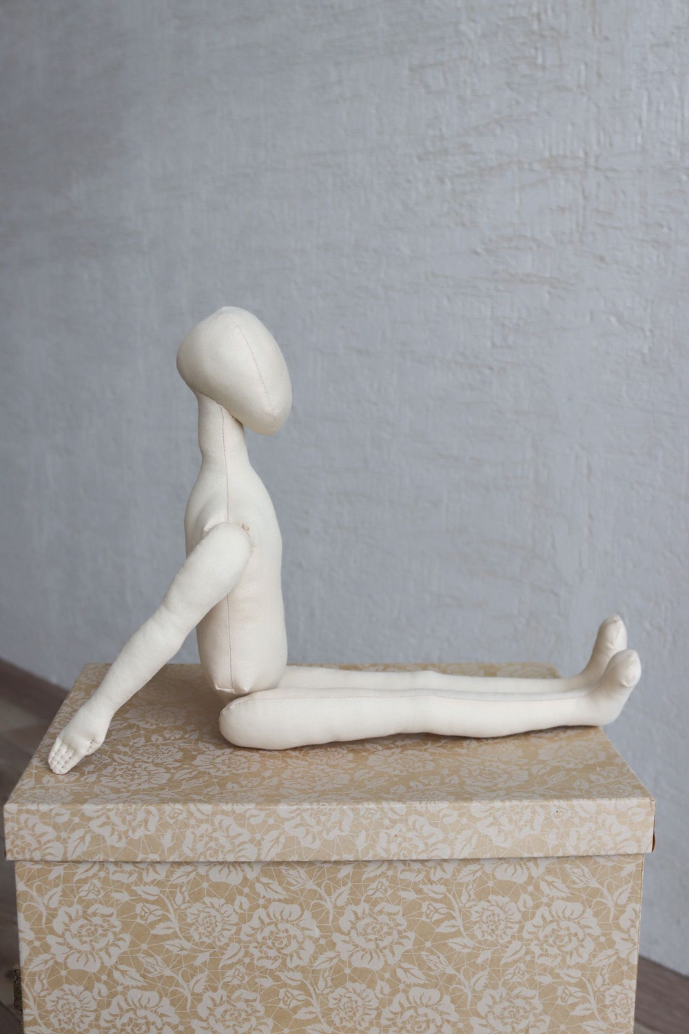 Аксель и Беата, 44 и 38 см. Комплект заготовок интерьерных кукол из текстиля для хобби, рукоделия, творчества