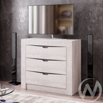 Комод КМ-13 МС Леонардо (бетон пайн светлый/бетон пайн светлый; графит)