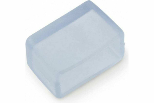 UCW-H10 WHITE 020 POLYBAG Изолирующий зажим для светодиодной ленты 5050, с отверстиями для проводов, 10 мм, цвет белый, материал-силикон, 20 штук в па