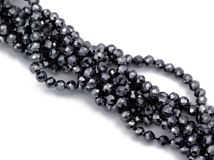 Нить бусин из терагерца 3,3мм, огранка