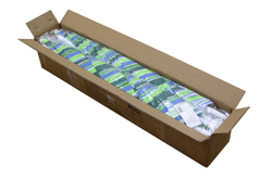 Зонт  2,0м бирюзовая полоска (уп.12шт.) 2 части арт.WRU051/1 "Garden story"