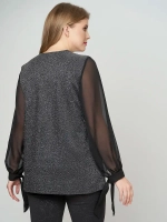 Блузка нарядная люрекс и шифон