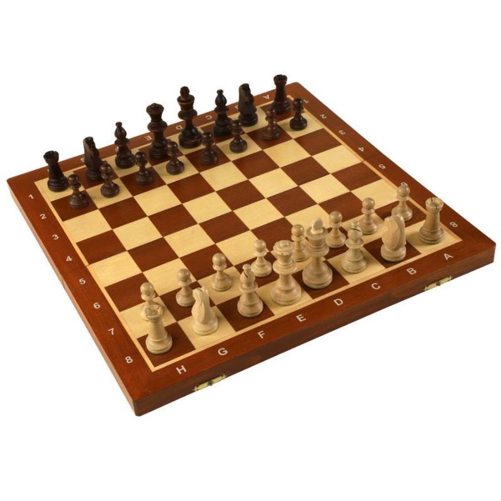 Шахматы &quot;Торнамент 4&quot;, шахматная доска в коробке, Wegiel