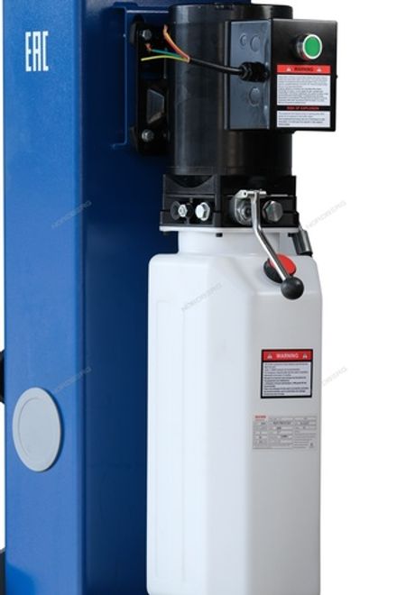 Цена на NORDBERG (N4120H1-4B) Подъемник 220V 2х стоечный 4т с верхней синхронизацией, H=4,0 м (синий)