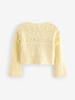 Джемпер вязаный для девочки Next E25-069, Светло-желтый