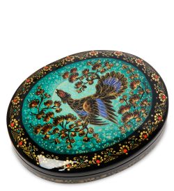 Народные промыслы ШК-45/ 9-B Шкатулка «Глухарь» исп. Орлова