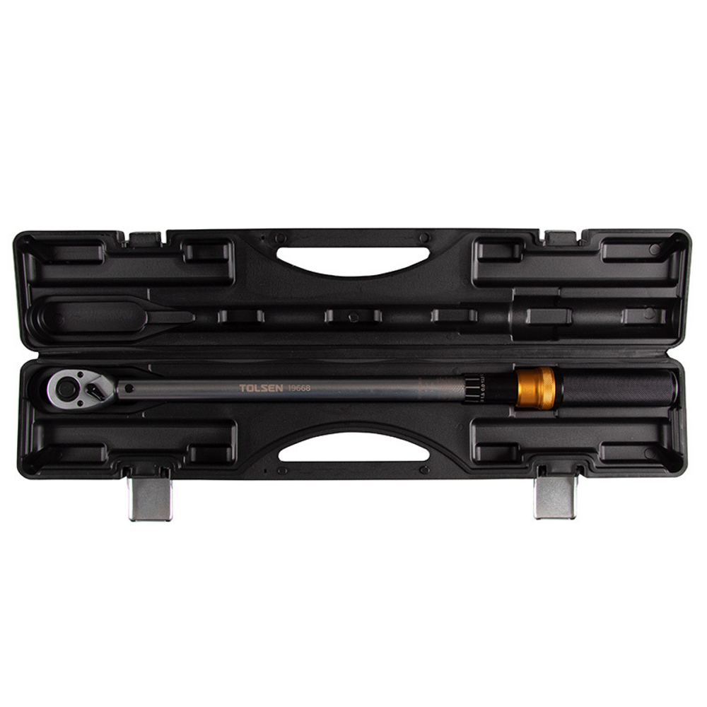 TOLSEN (TT19668) Динамометрический ключ 1/2", 60-330 Нм, для левой и правой резьбы, кейс