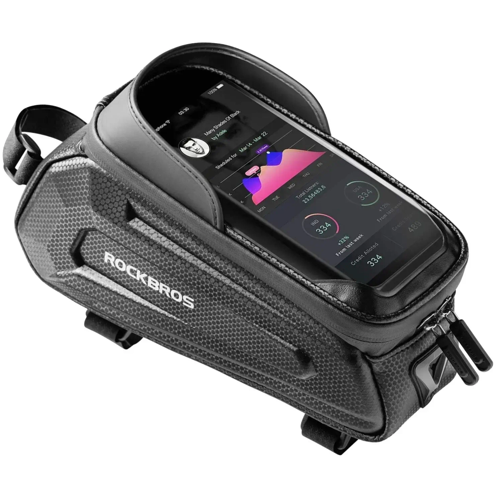 Сумка велосипедная на раму Rockbros B68, 24*10*8,2 см, объем 1,7л