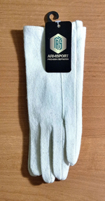 Перчатки женские "ARMSPORT" 1 шт., шерсть, размер 42-50, цвет молочный