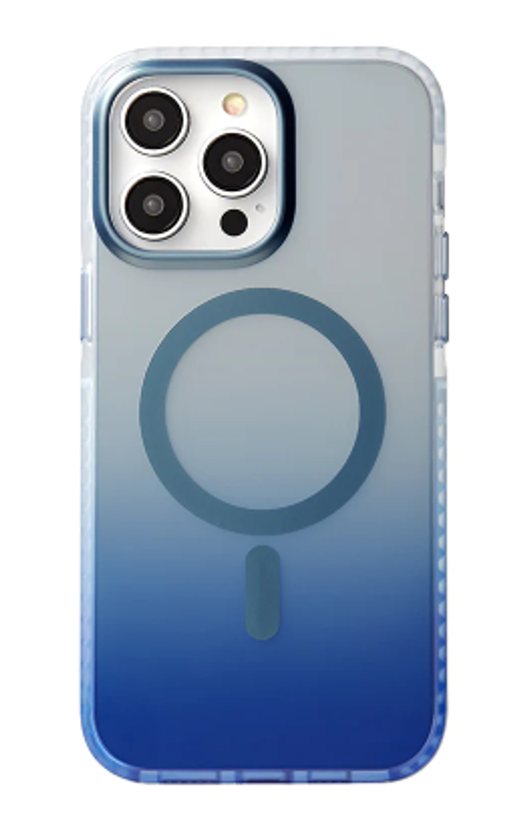 Чехол-накладка Mutural MagSafe Icesense Series для iPhone 15 пластиковый (синий градиент)
