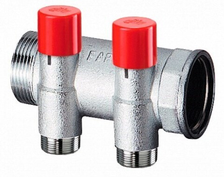 Балансировочн. коллектор 1 1/4" с 2 отв. 3/4" EUROKONUS