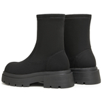 Teenmix Luxury Elegant Slimming Boots Mesh Crew Stretch Boots 5cm Women"s