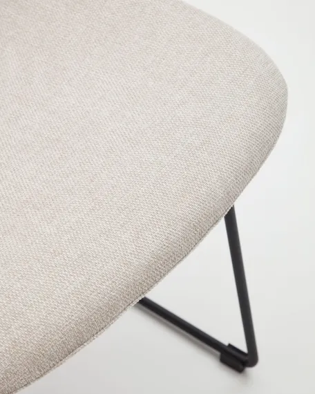 Стул Zahara бежевый с черными ножками