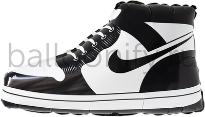 Шар (24''/61 см) Фигура, Спортивные кеды, Черный, 1 шт.