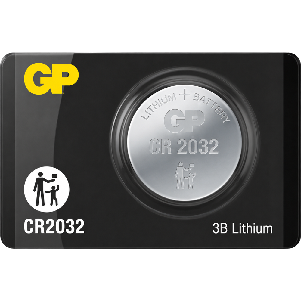 Элементы питания (Батарейки) GP CR2032 - блистер 1 шт.