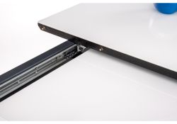 Стол на тумбе Фернан 140(180)х80х76 венге / белый