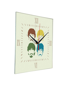 Настенные часы "the beatles faces" Декор для дома, подарок