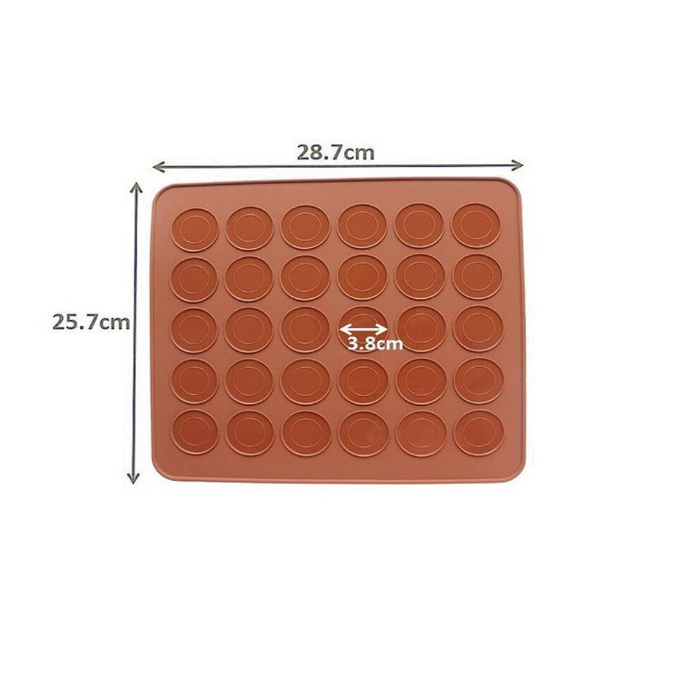 Коврик для Макаронс силиконовый 30 ячеек, 29*26см