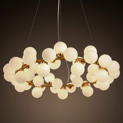 Люстра Milk Bubble Round Chandelier By Imperiumloft