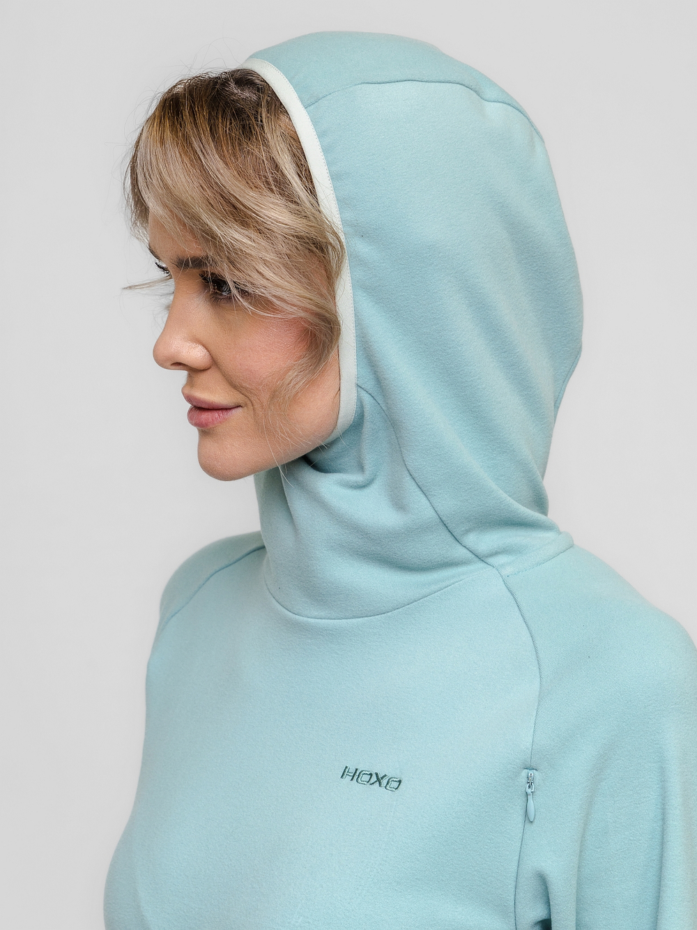 Кофта-ниндзя (с капюшоном), женская, цвет "Мятный бриз"