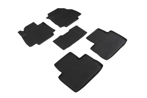 Резиновые коврики с высоким бортом для Toyota RAV4 V МКПП 2019-н.в., Seintex.92947