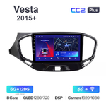 Teyes CC2 Plus 9"для LADA Vesta 2015+