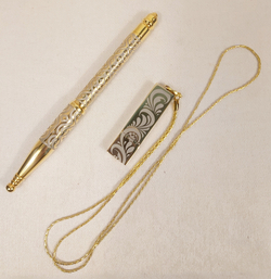 Набор ручка с флешкой "Герб РФ" 32гб (Златоуст)