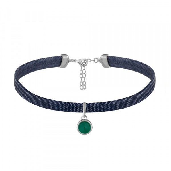 Чокер Possebon Green Agate B0113.17 G/S