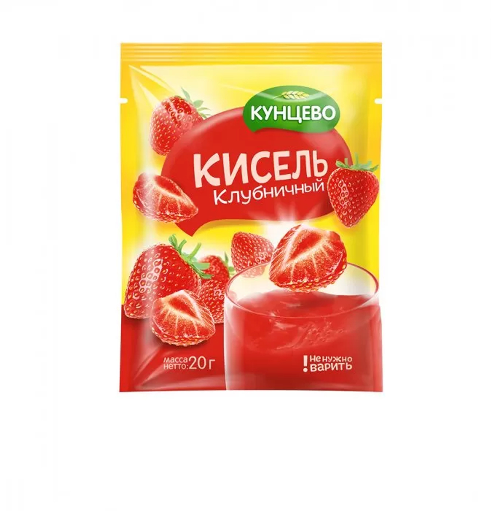 Кисель Клубничный 20гр "Кунцево"