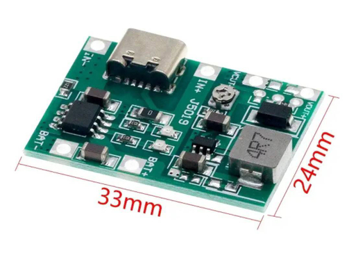 Регулируемый повышающий модуль, зарядка 18650 (Type-c) 3,7 V 9 V 5 V 2A