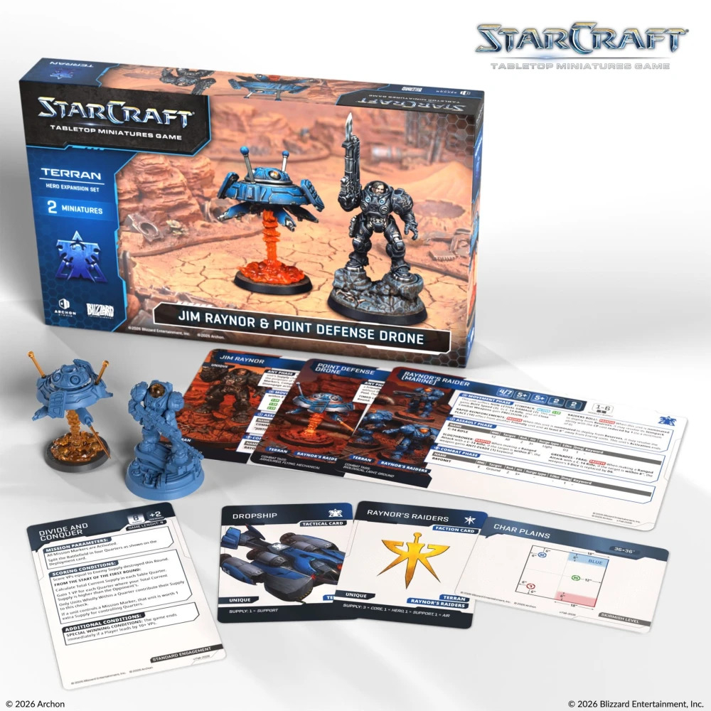 Starcraft - Jim Raynor & Point Defense Drone: Terran Hero Expansion Set