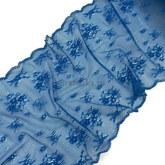 Кружево эластичное морская волна 25 см